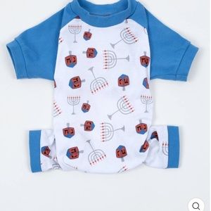 Leveret Dog Hanukkah Menorah Pjs